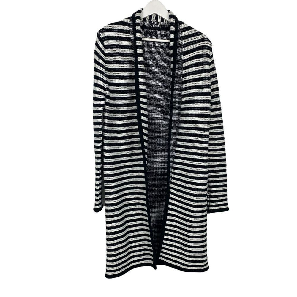 Dynamite Open Front Striped Duster Cardigan Sweater size Medium